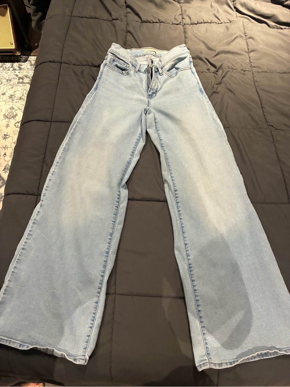 Levi's Light Blue Wide-Leg Jeans